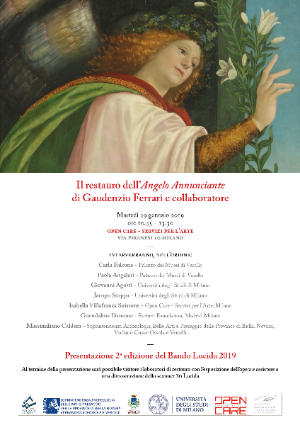 Presentazione del restauro dell'Angelo Annunciante di Gaudenzio Ferrari